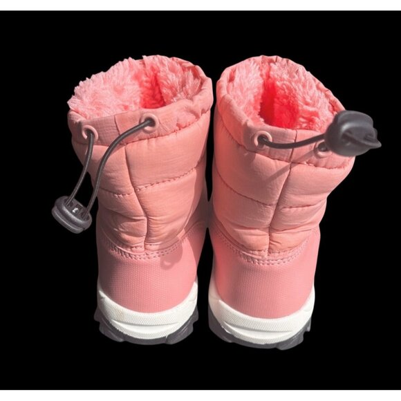 Dream Pairs Girls Pink Winter Snow Boots - Waterproof Insulated Non-Slip Sole-Si - Picture 4 of 8